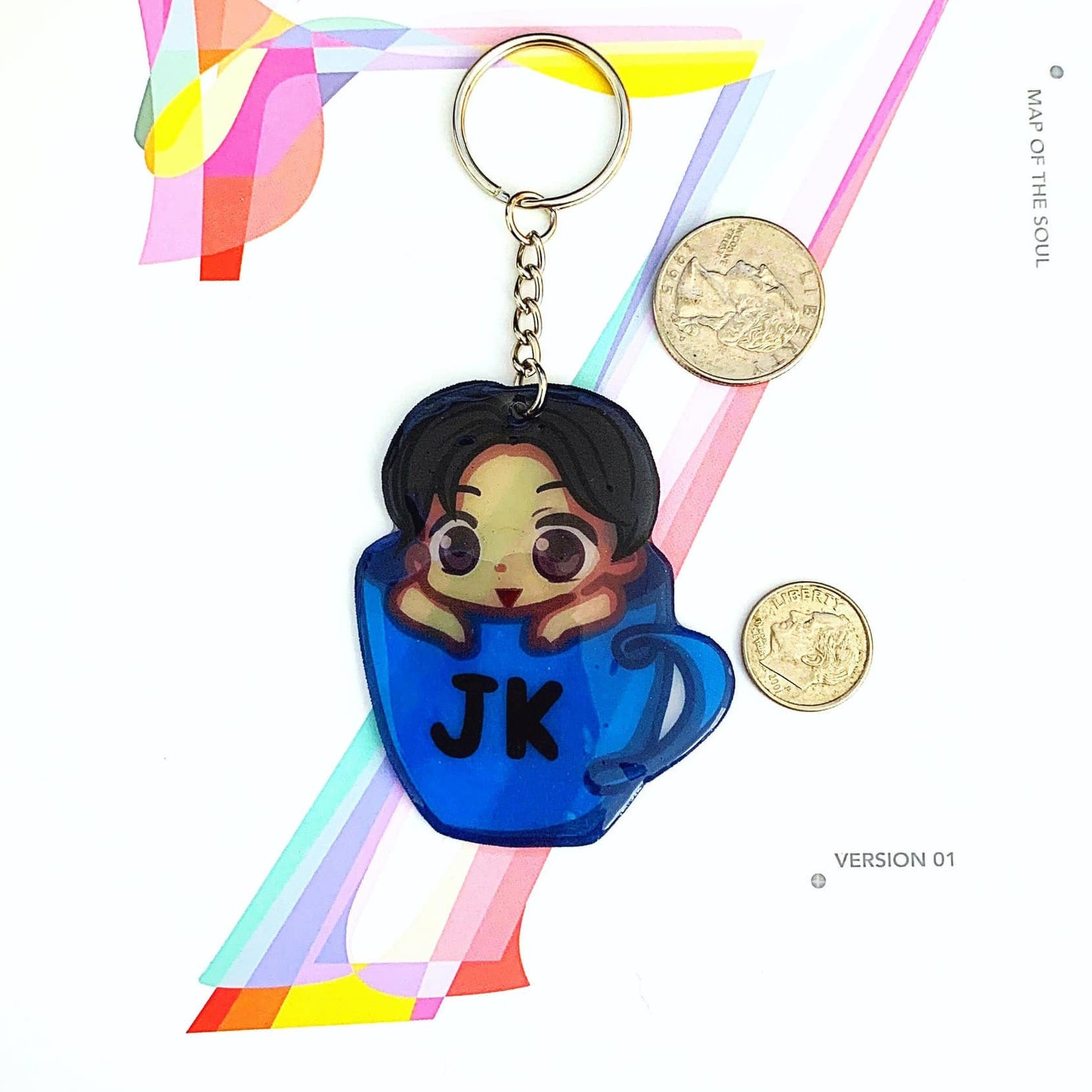 Jungkook Jk Mug BTS Keychain Bts Handmade Merch BTS Etsy