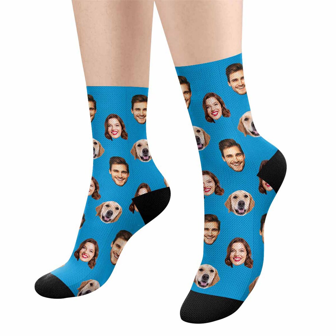 Customized Face Socks Put Any Face On socks Personalized Pet Etsy
