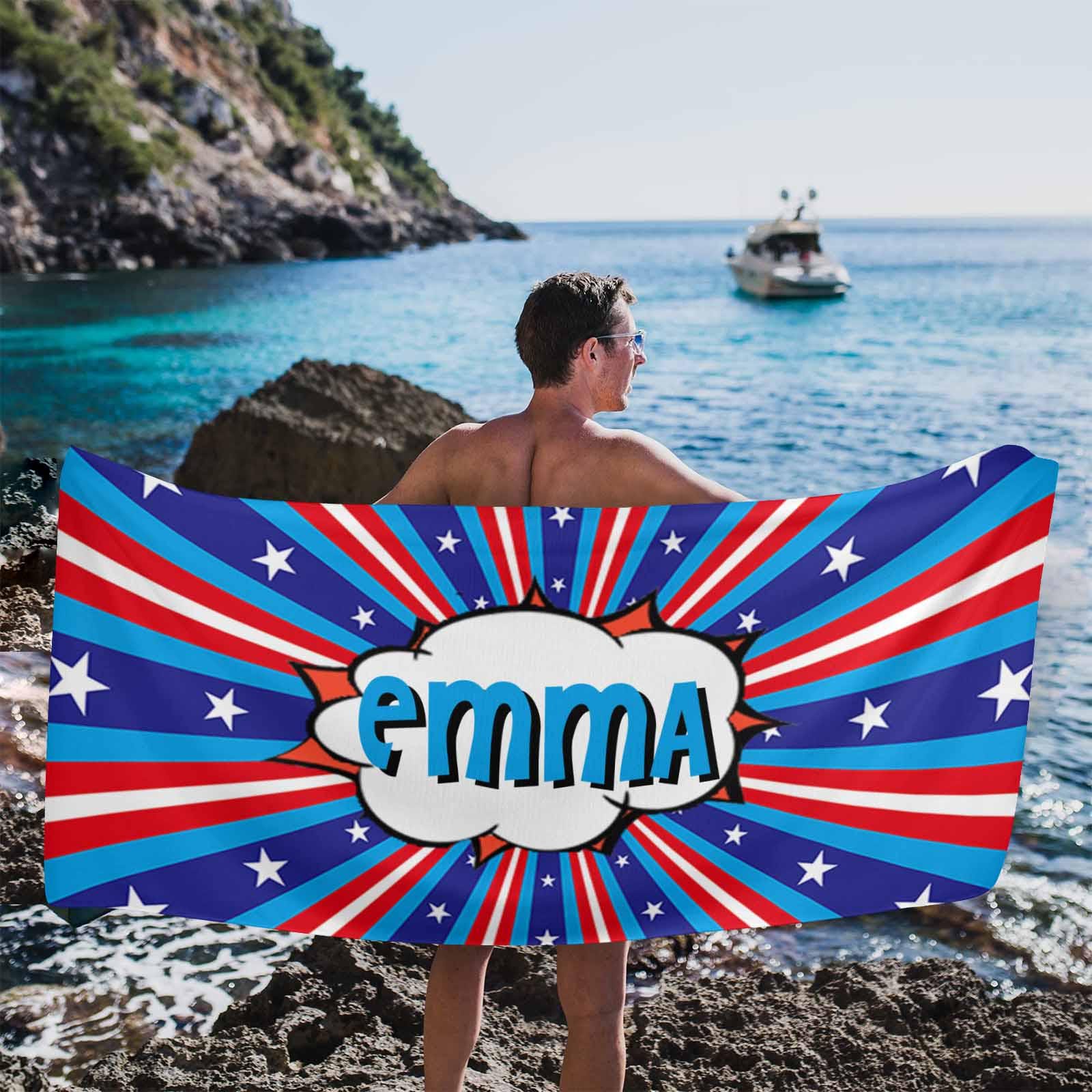 Personalized Beach Towel,Customized Comic Pattern Beach Towel,Face Beach Towel,Kids Pool Towel,Bachelorette Bridesmaid Towel,Brithday Gifts