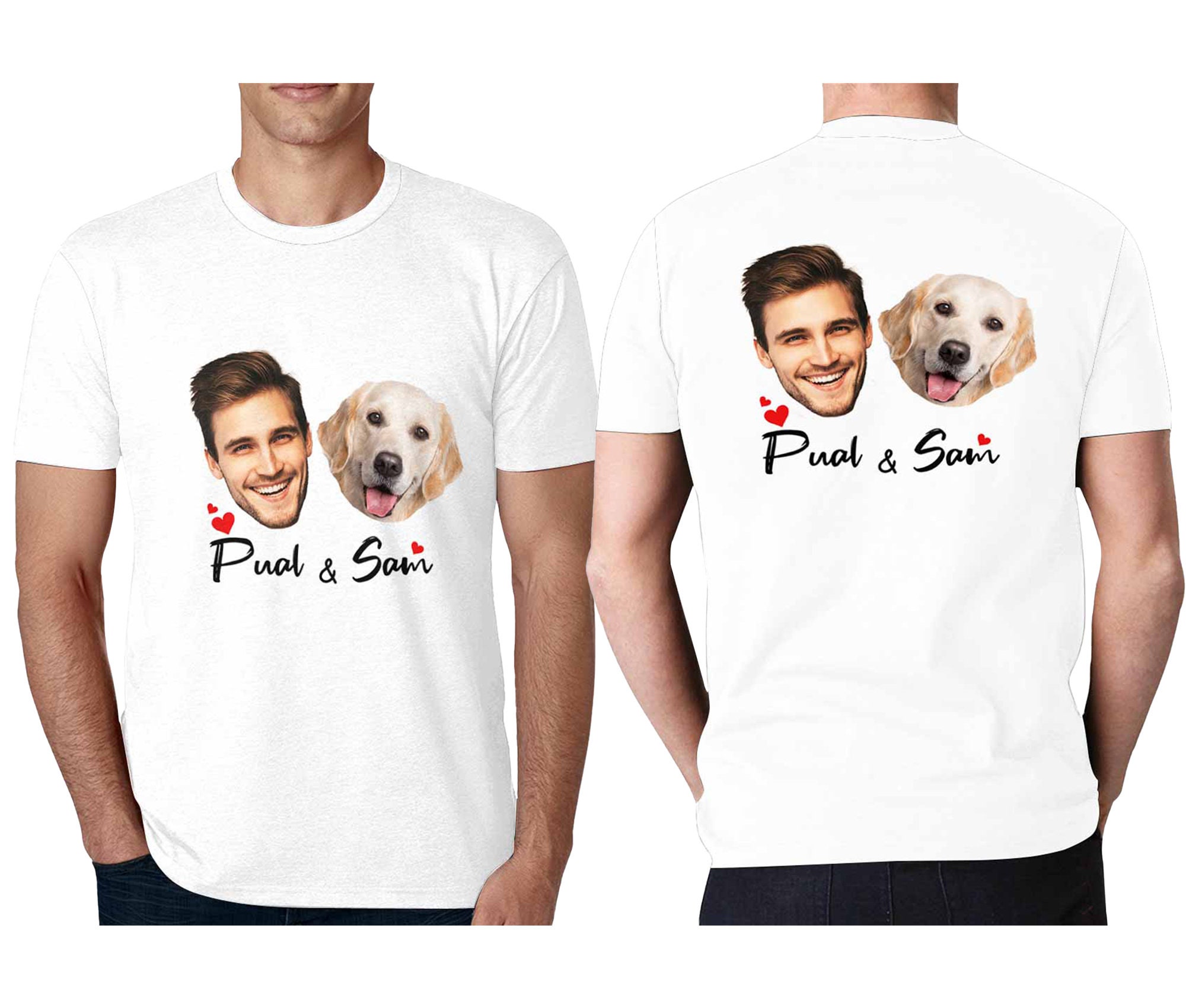 Custom Face Dog Pet T Shirt Crazy Face T-shirt Personalized | Etsy