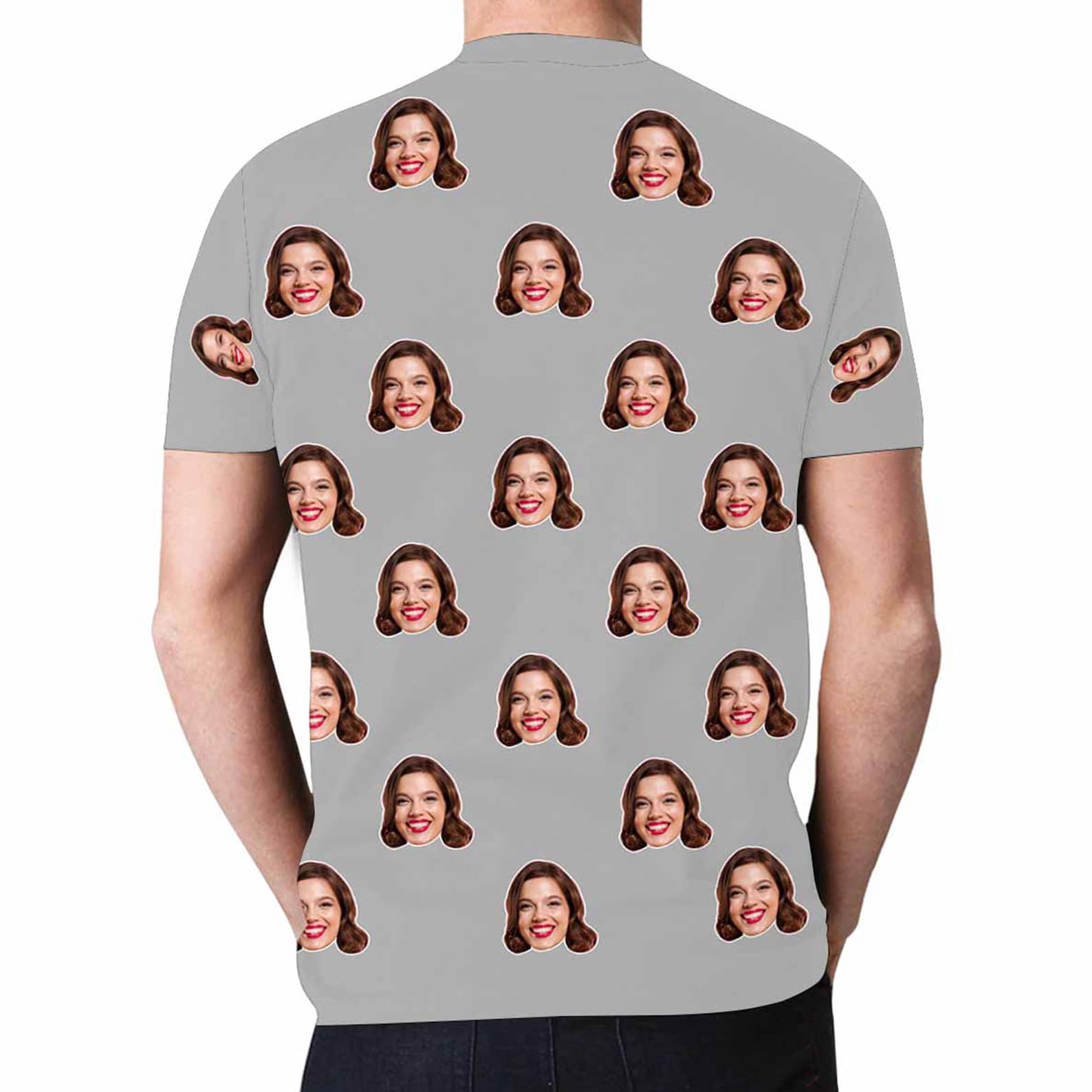 Custom Face Print Tshirt for Men Summer Personalized Face Etsy