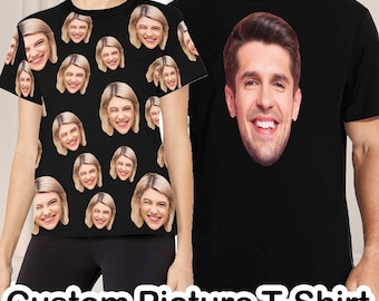 Personalized Face T-shirt, Custom Photo Shirt, Birthday Gift, Father's Day Gift