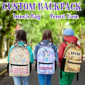 Sac à dos personnalisé avec nom, sac à dos enfant personnalisé, cartables personnalisés fille/garçon, cartable à personnaliser, cadeau de rentrée scolaire, cadeaux pour enfants