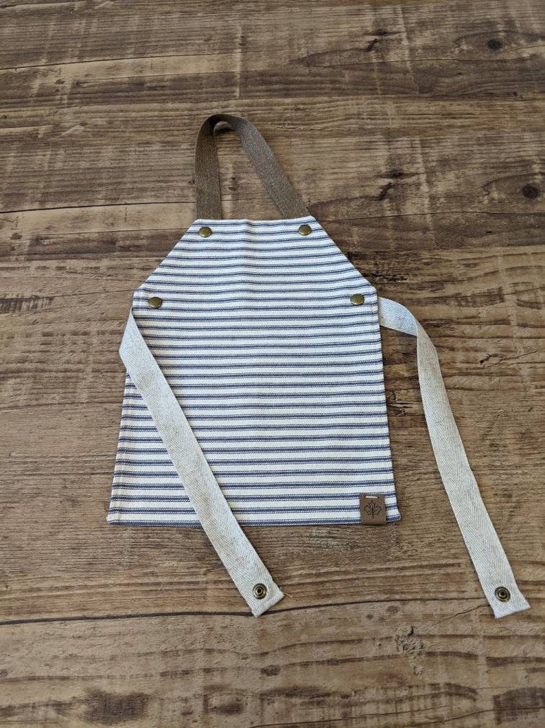 Signature Horizontal Stripe Apron afbeelding 1