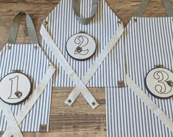 Signature Vertical Stripe Apron