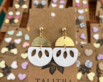 Friends of Jesus Earrings: Lazarus, Martha & Mary, City of Bethany, Catholic Jewelry Gift, Religious, Christian Design