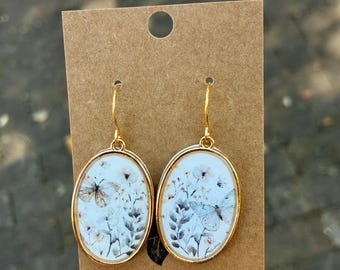Consider the Wildflowers Earrings, Spring Earrings, Easter Gifts, Handmade Christian Earrings, Mother Day Earrings, Matthew 6