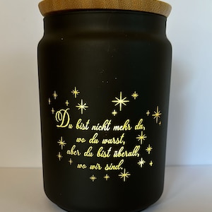 Engraved souvenir glass to commemorate All Saints Day