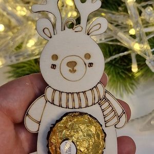 Giveaway little thing Christmas Rocher Golden ball Secret Santa gift bear Christmas bear reindeer