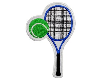 Tennis patch, Tennis ball patch, Tennis Racket patch kids rhymes patch Embroidered Iron on Sew on Patch Badge For Clothes etc.