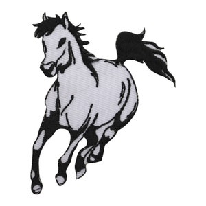 Running Horse Patch horse patch, horse lover patch, kids rhymes patch Embroidered Iron on Sew on Patch Badge For Clothes etc. 6.5x8 cm