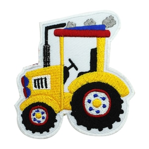 Kids Tractor Patch, Cute tractor patch, kids rhymes patch Geborduurd ijzer op Sew on Patch Badge voor kleding etc. 8x8cm