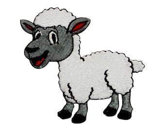 Lamm Aufnäher Schaf Aufnäher Aufnäher Lamm Patch Kinder Reime Patch Gesticktes Eisen auf Aufnäher Abzeichen für Kleidung usw.