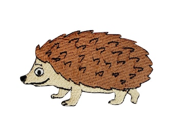 Hedgehog Patch, cute Hedgehog patch, kids rhymes patch Embroidered Iron on Sew on Patch Badge For Clothes etc.