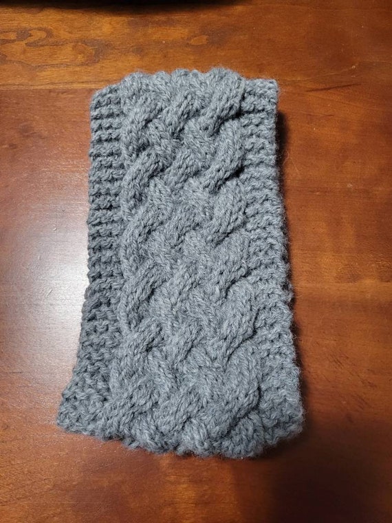 Woven Cable Ear Warmer Headband - Etsy display picture 1