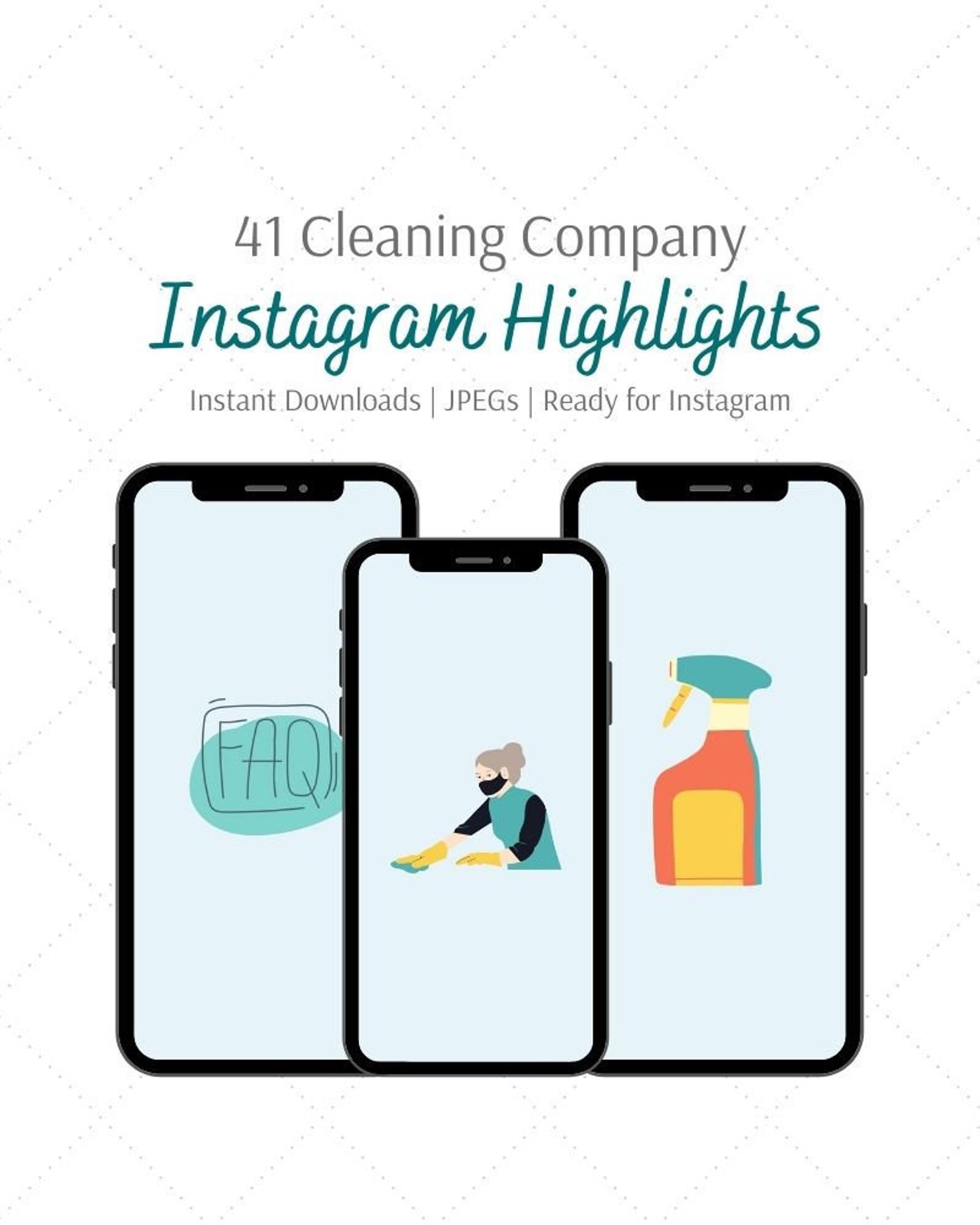 41 Cleaning Company Instagram Highlight Covers INSTANT Etsy