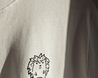 Custom hand-embroidered t-shirt