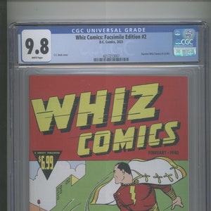 Whiz Comics Facsimile Edition #2 CGC 9.8
