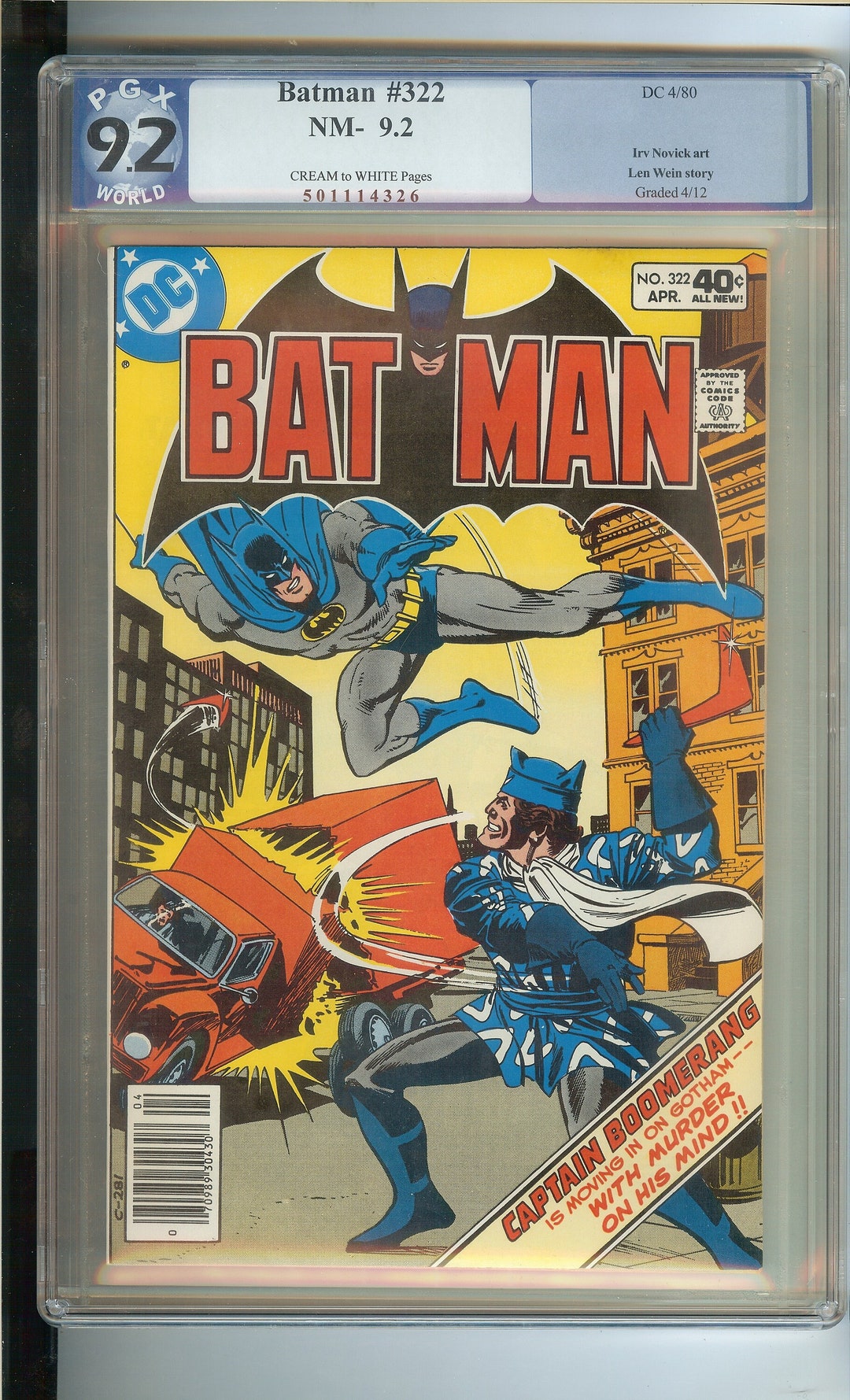 Batman 322 PGX 9.2 - Etsy