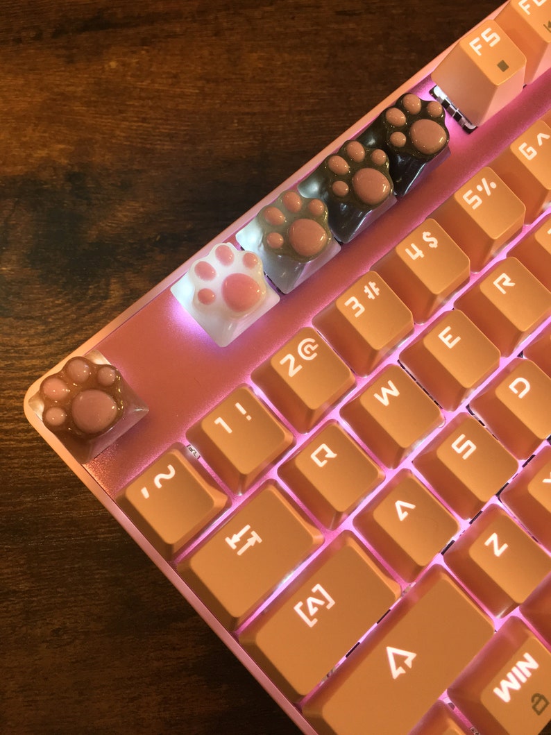 Arrow Cute Keycaps Resin ESC Key Artisan Paw Custom Set