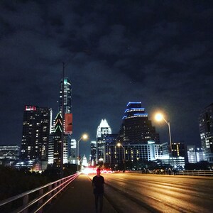 Ciudad de noche - Pegatina