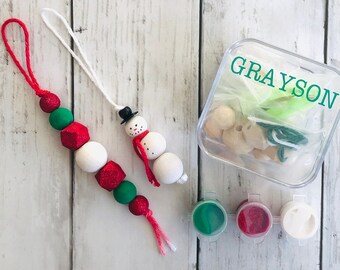 DIY Ornament Kit, Holiday Craft Kit, Christmas Craft, Kids Ornament Craft, DIY Art Kit, Personalized Holiday Gift, Paint Kit for Kids