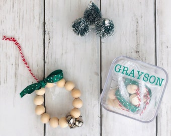 DIY Ornament Kit, Holiday Craft Kit, Kids Ornament Craft, Christmas Kids Kit, Personalized Holiday Gift, Paint Kit for Kids, Kids Art Kit