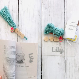 Bookmark Kit, Kids Craft Kits, Back to School Craft for Kids, Personalized Party Favor, Easter Basket Filler for Daughter, Kid Craft Gift