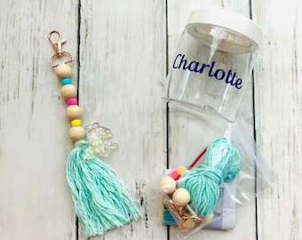 Rucksack-Charm-Kit, Geburtstagsparty-Aktivitätskit, personalisierte Party Favor Box, Bester Freund Geburtstagsgeschenk für Teen, DIY Craft Kit für Kinder
