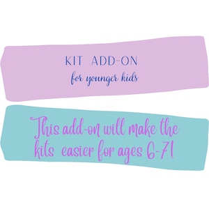 Bookmark Kit Add On, Backpack Charm Kit Add On, Craft Kit for 6-7 Year Olds, Simplify Bookmark Kit