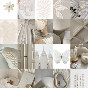 May include: A collage of images in a neutral color palette, featuring a white flower, candles, a coral branch, a white butterfly, a white building, a white door, a white book, a white mirror, a white teddy bear, and a white ceramic vase with a white candle. The text "SOMETIMES YOU WIN, SOMETIMES YOU LEARN" is visible in the bottom right corner.