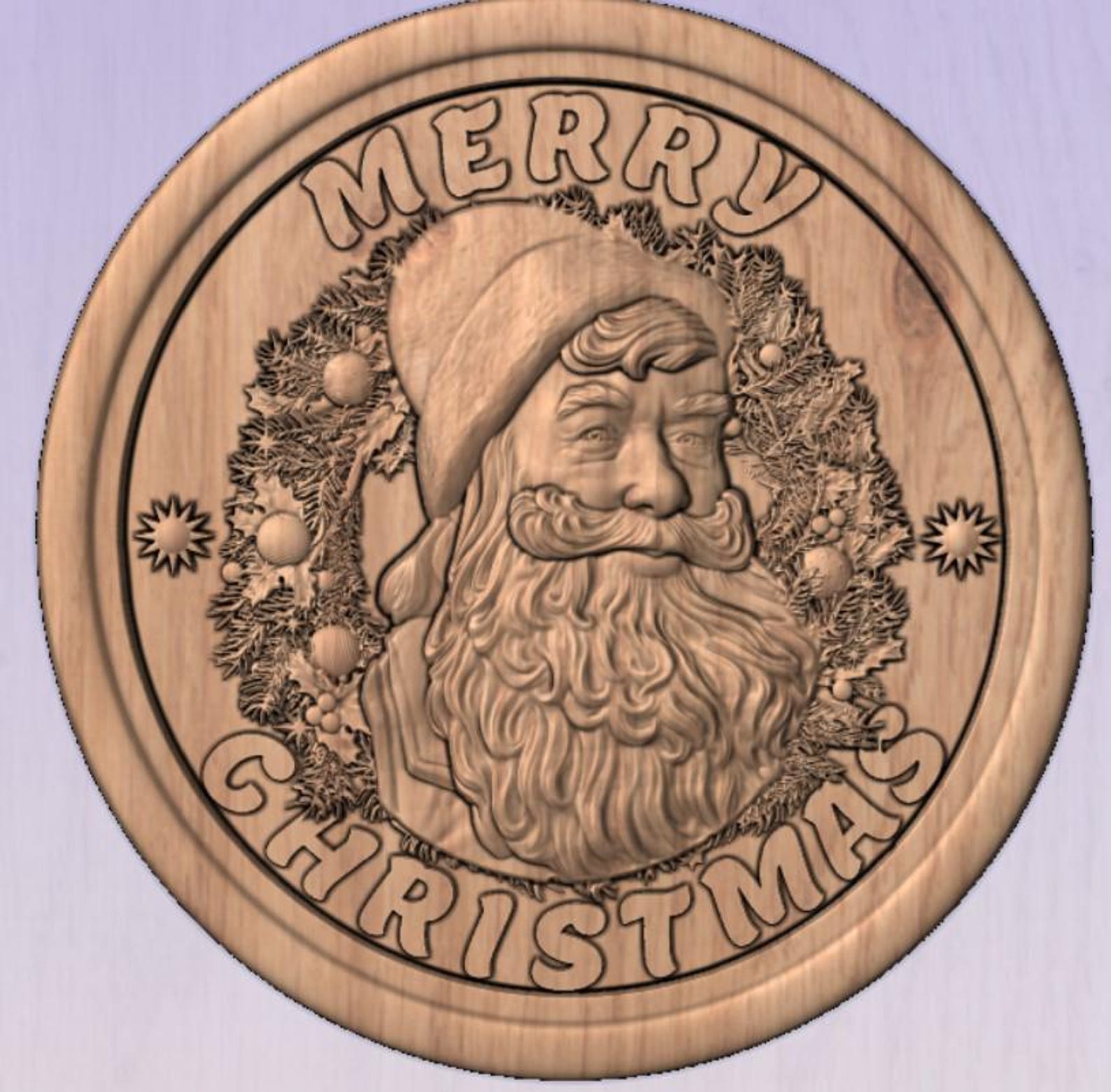 Christmas Santa STL File for Cnc Routers and 3d Printers - Etsy