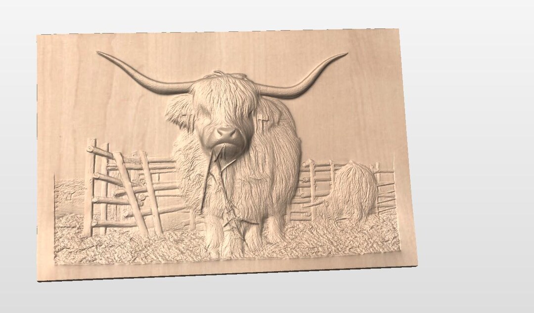 Cow File Set Highland Cow STL File for Cnc Routers and 3d Printers - Etsy Australia