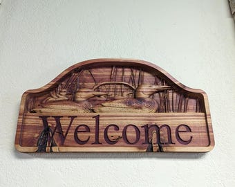 Loon Sign STL File for cnc routers and 3d printers