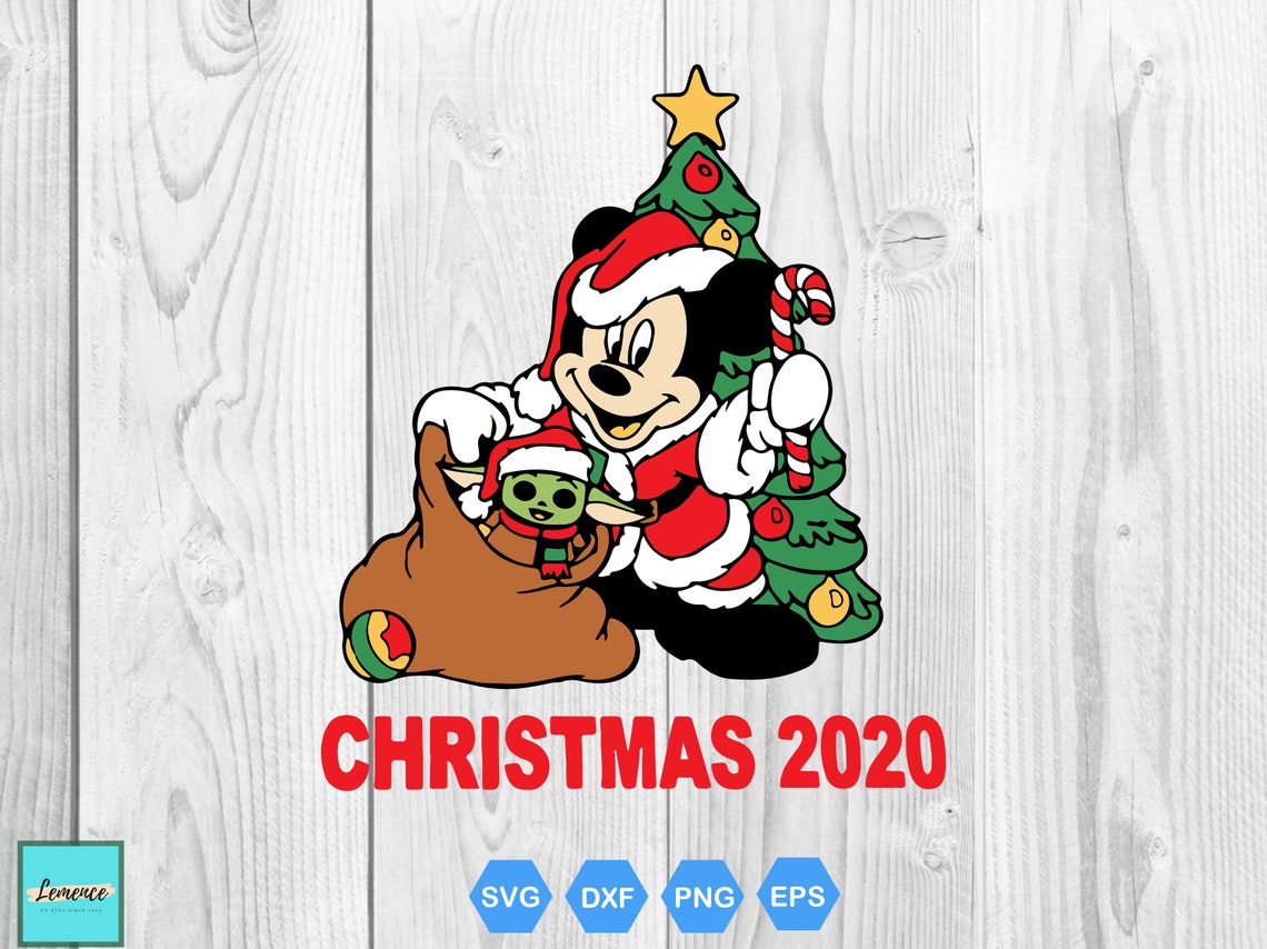 Download Mickey And Baby Yoda Christmas SVG / Baby Yoda Svg ...