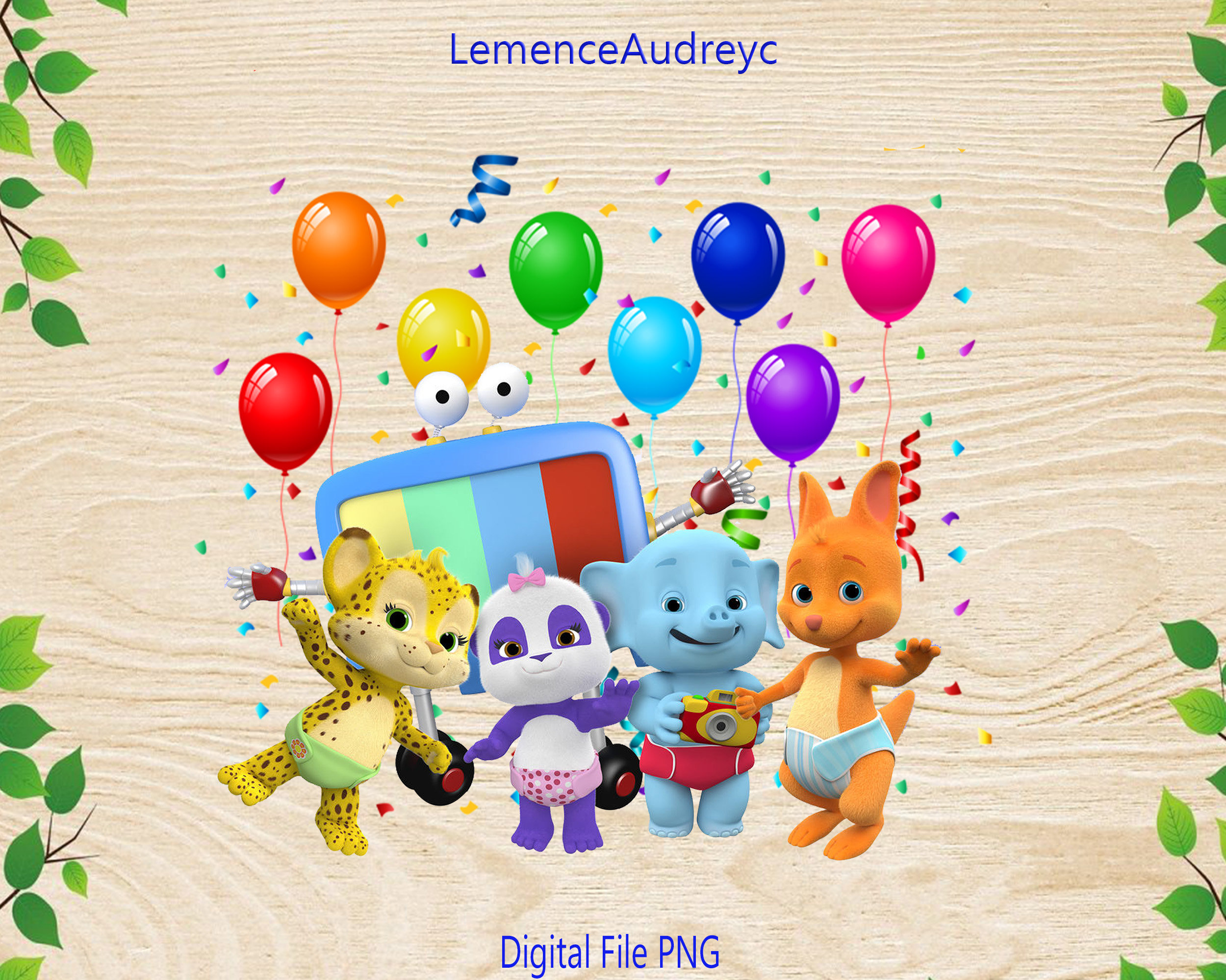 Word Party PNG Word Party Theme Png Lulu Tilly Jumpy Etsy