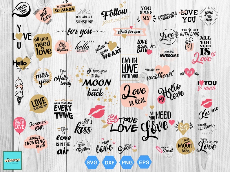 Download I Love You Bundle Svg Love Svg Love Story Svg Etsy