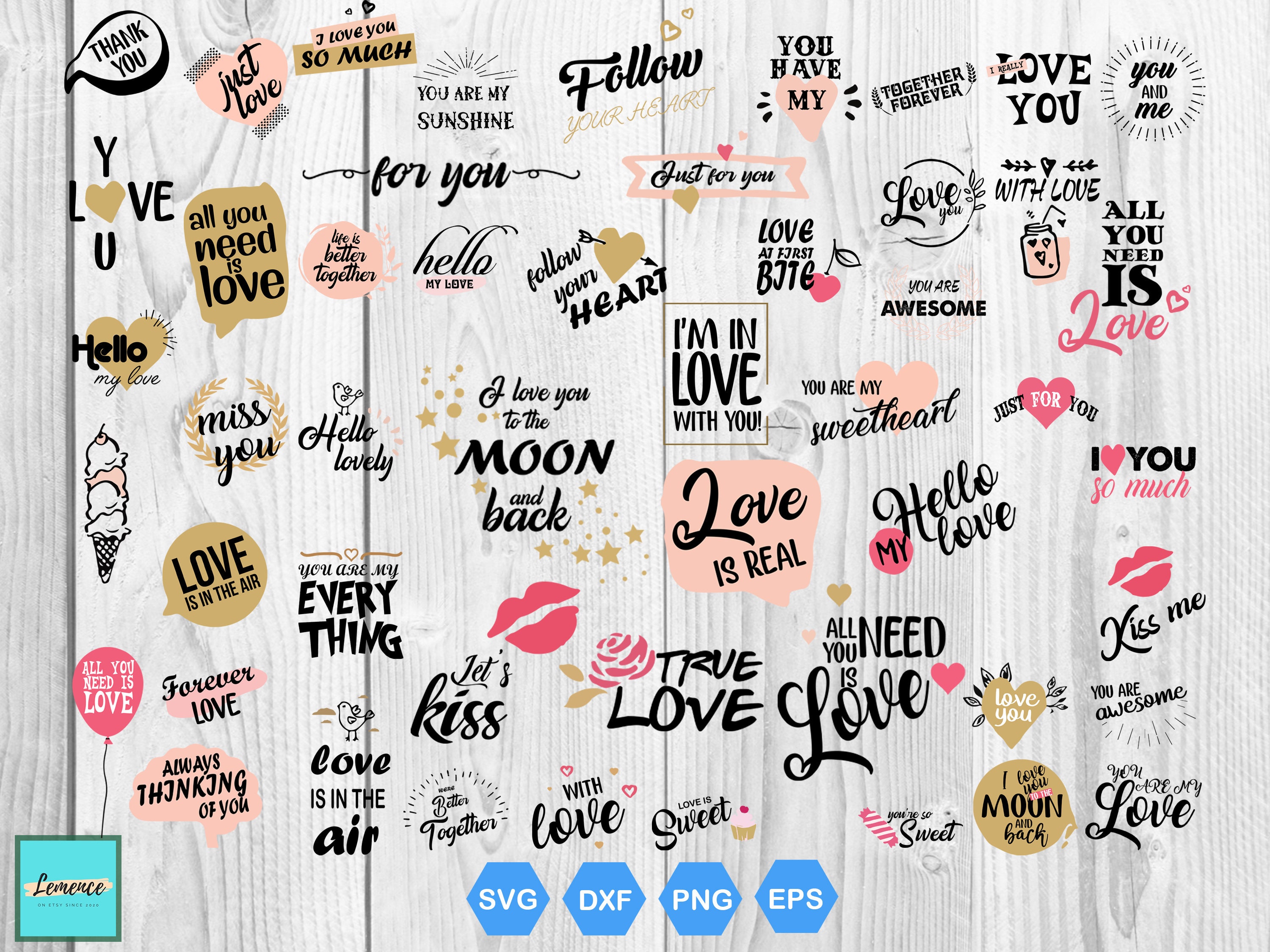 Download I Love You Bundle Svg Love Svg Love Story Svg Etsy