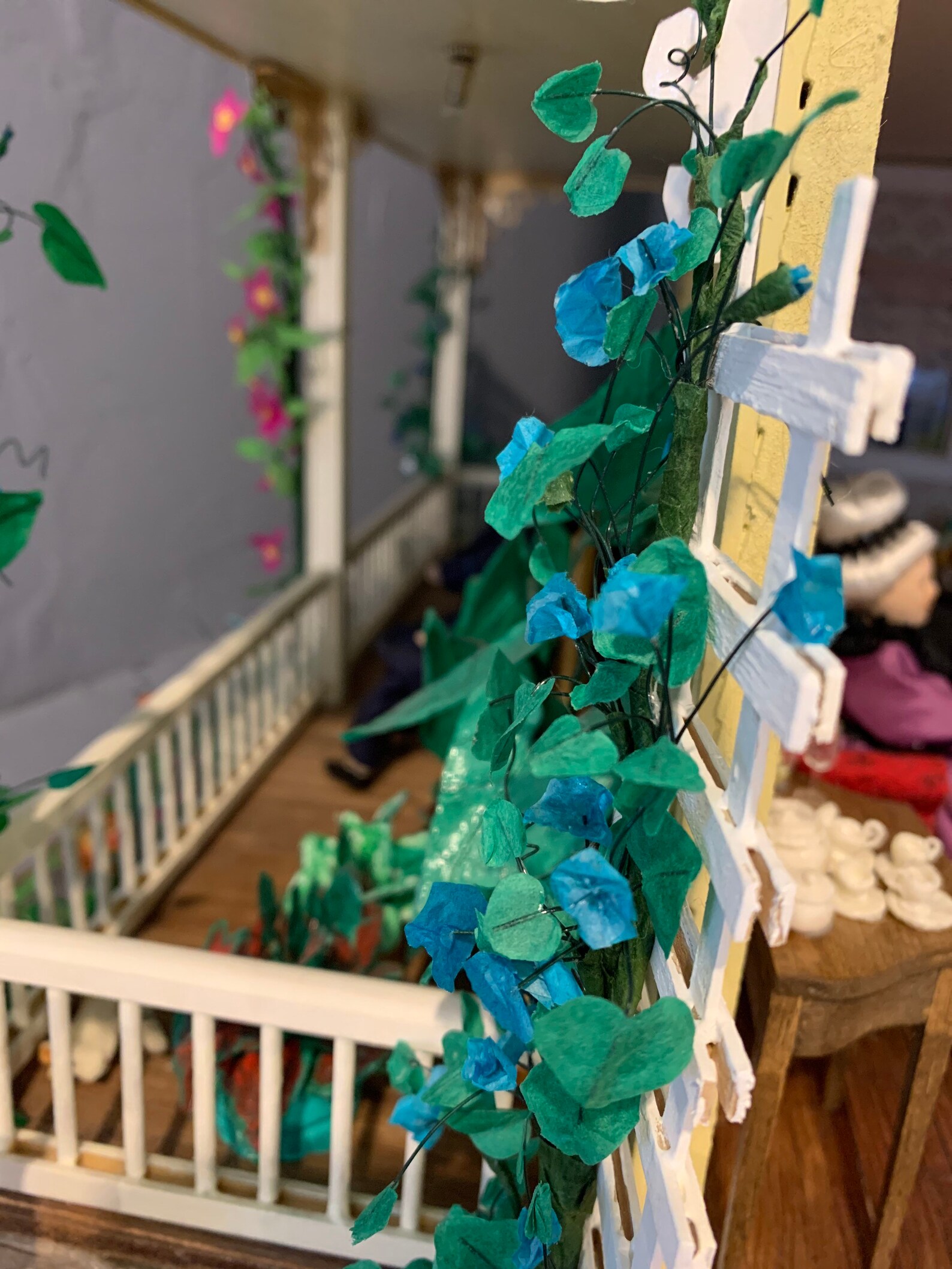 112 Scale Dollhouse Garden Plants Climbing 10 Morning Glory Etsy