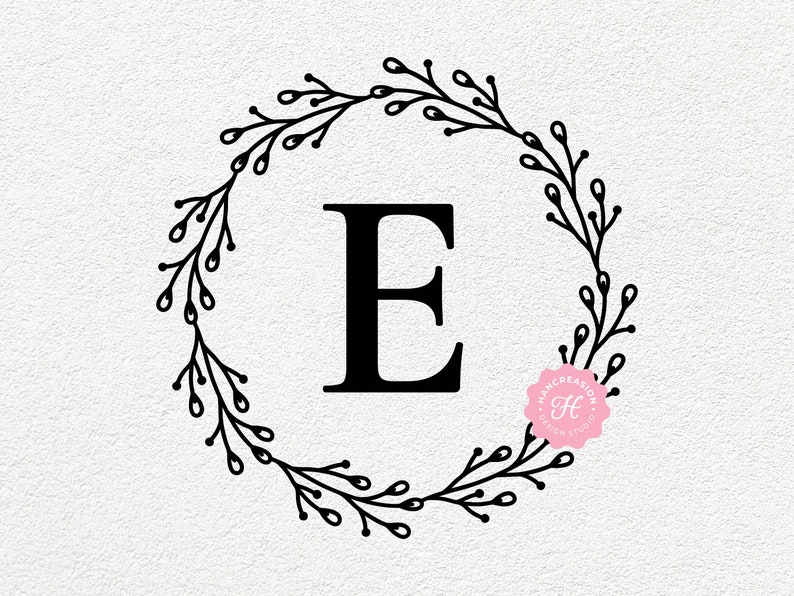 Monogram SVG Bundle Last Name Svg Initial Monogram Svg Etsy