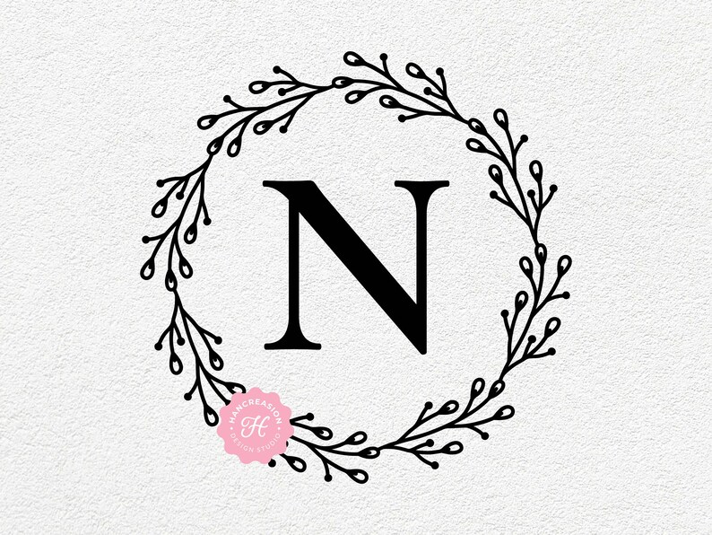 Monogram SVG Bundle Last Name Svg Initial Monogram Svg Etsy