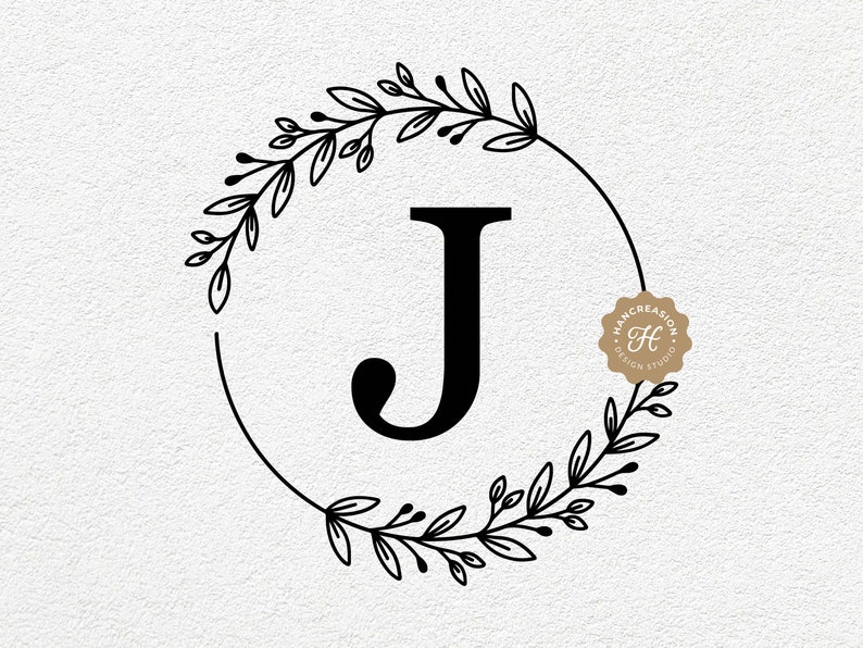 Monogram SVG Bundle Last Name Svg Initial Monogram Svg Etsy