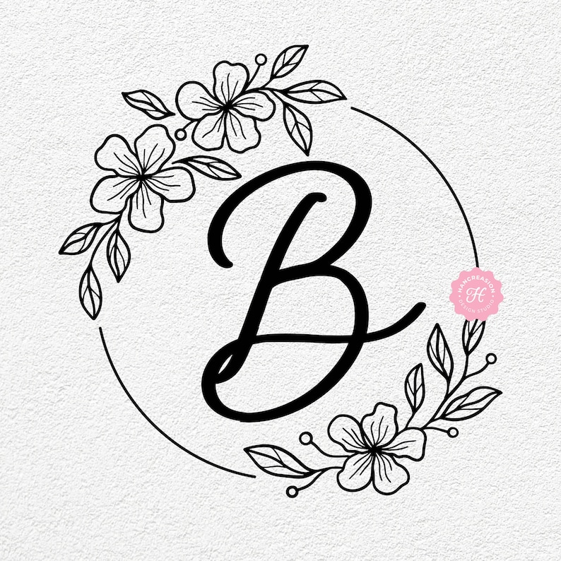 Monogram SVG Bundle, Last Name Svg, Initial Monogram Svg, Flourish ...