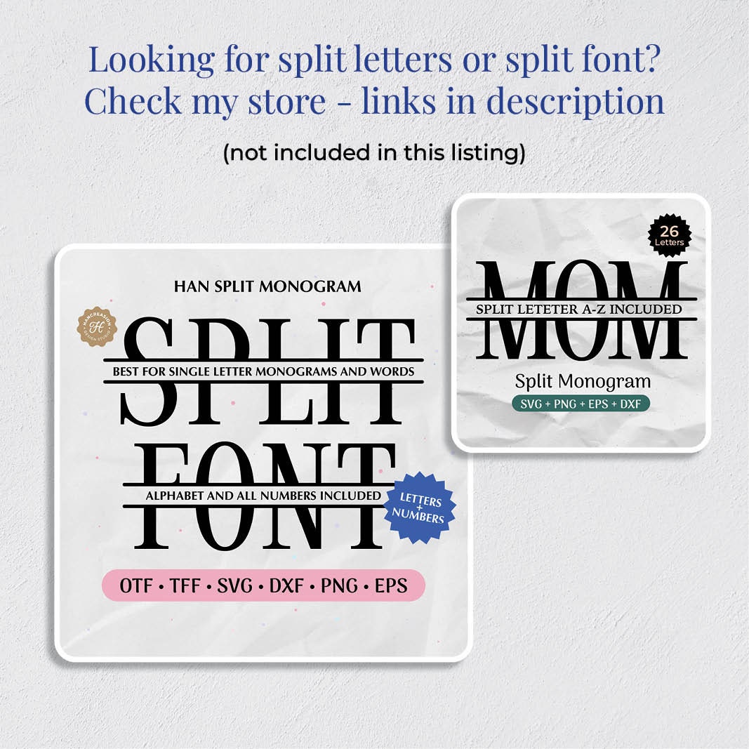 Split Number SVG Bundle, Divided Number Svg, Number Clipart, Number ...