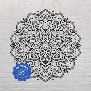 16 Mandala Procreate Stamp Brushes, Floral Procreate Brush Set, Flower ...