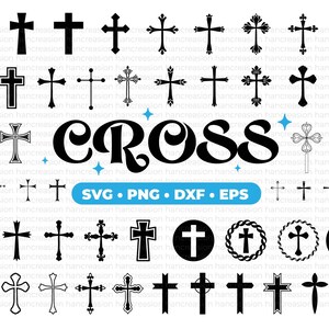 Kreuz SVG Bundle, Christliche Svg, Religiöse Svg, Glaube Svg, Jesus Kreuz Svg, Katholische Clip Art, Halloween Svg, Dekorative Oster Plotterdatei