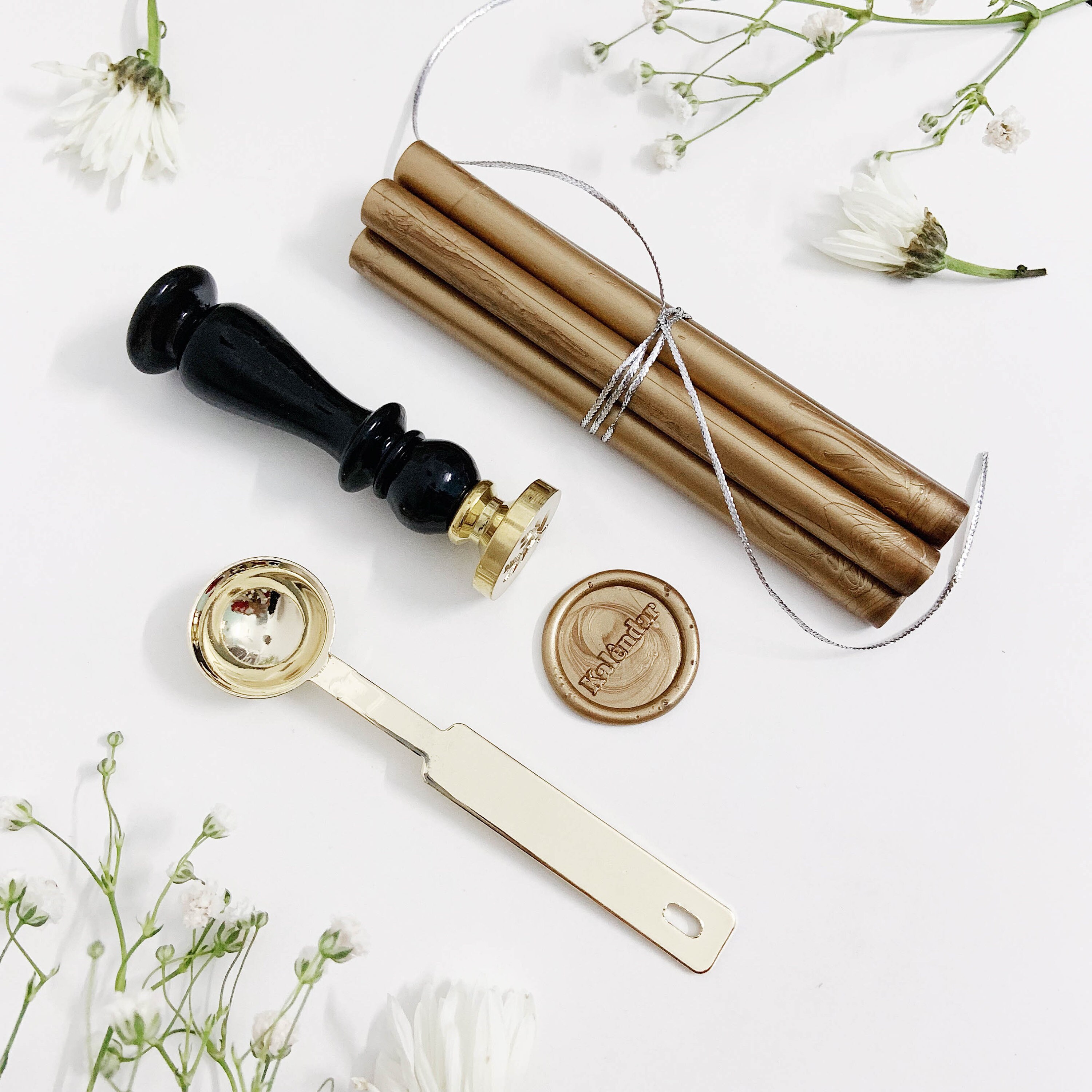 Gift Box Custom Wax Seal Stamp Kit Present Sealing Stamp Set Etsy