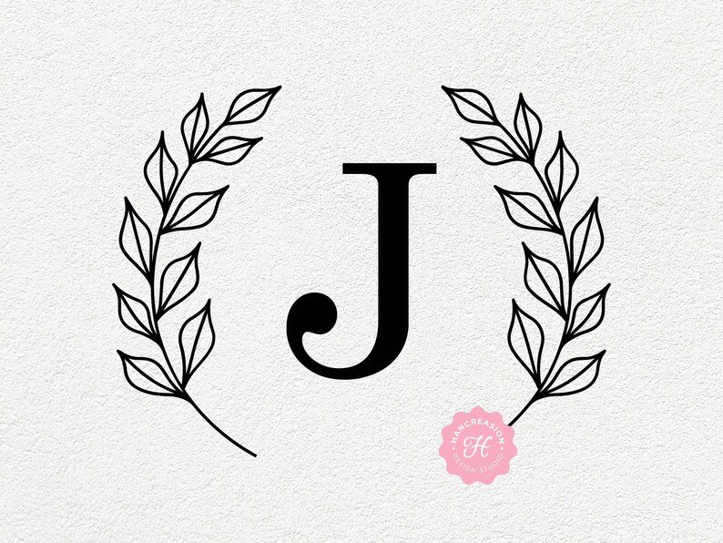 Monogram SVG Bundle Last Name Svg Initial Monogram Svg Etsy