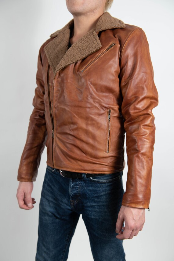 pure sheep leather jacket