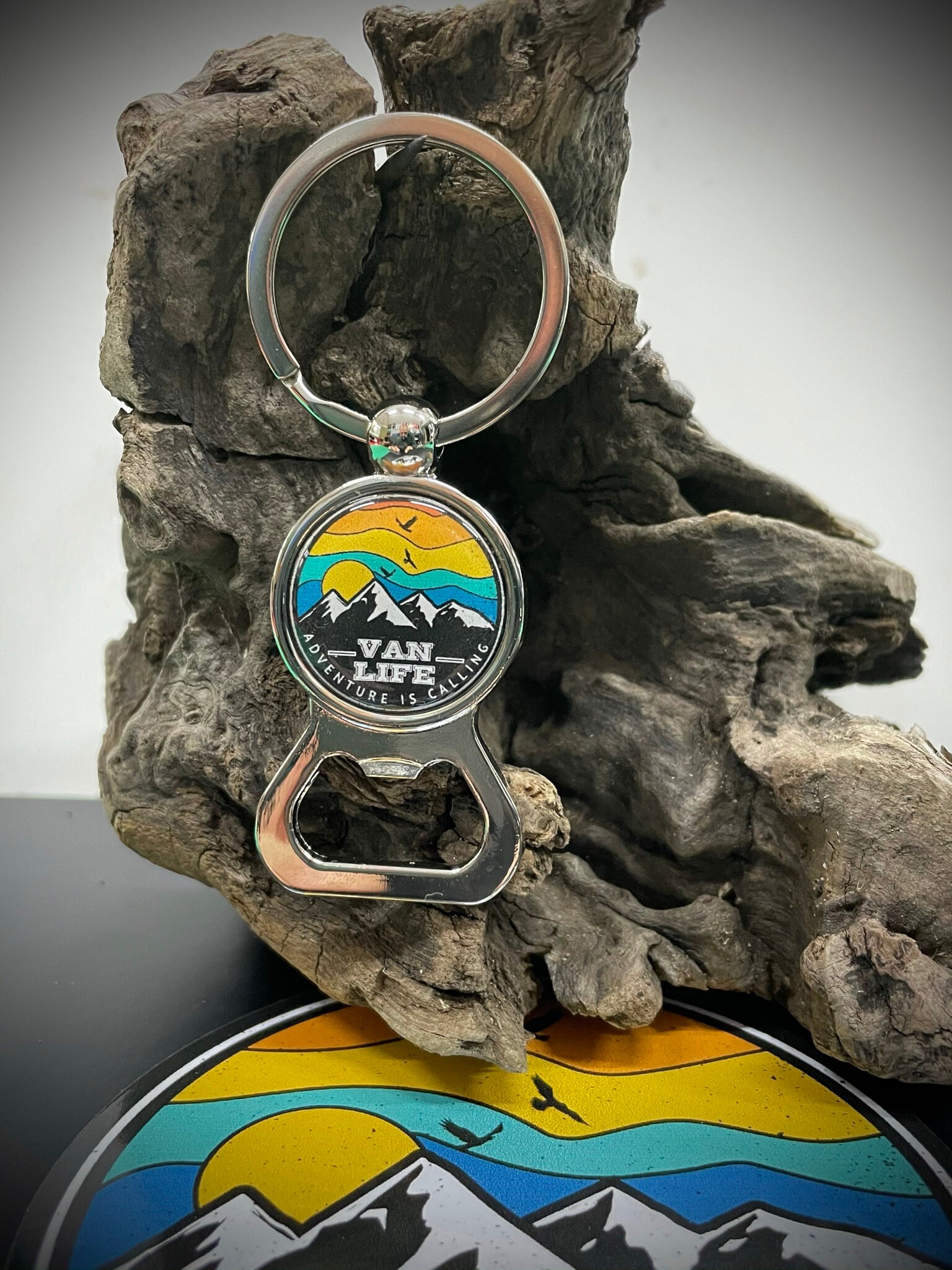 Van Life Adventure is calling  Metal  bottle opener Keyring Camper ca…